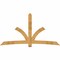 Ekena Millwork Davenport Rough Sawn Timber Gable Bracket, Western Red Cedar, 108"W x 58"H x 2"D x 6"F, 13/12 Pitch GBW108X58X0206DAV00RWR - alternate 1